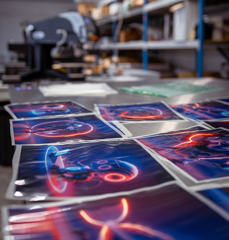 Voorbeeld van DTF-transfers